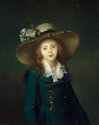 Jean-Louis Voille Portrait of Elisaveta Alexandrovna Demidov, nee Stroganov (1779-1818), here as Baronesse Stroganova France oil painting artist